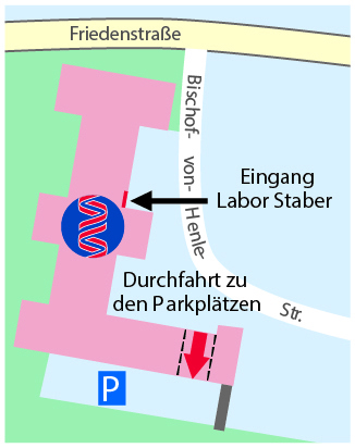 Labor Staber MVZ für Humangenetik Anfahrtsskizze 3